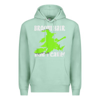 Seafoam witches saying broom hair dont care halloween camper joke Premium Hoodie - longCreatives