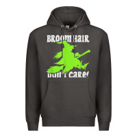 Smoke witches saying broom hair dont care halloween camper joke Premium Hoodie - longCreatives