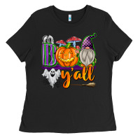 Black Boo Y'all Ladies Tee - texasbilliewilder