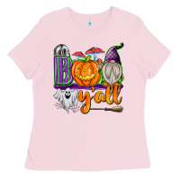 Bubblegum Pink Boo Y'all Ladies Tee - texasbilliewilder