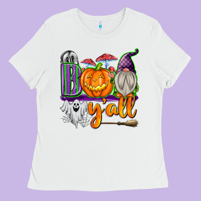 Boo Y'all Ladies Tee Designed By Texasbilliewilder