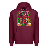 Burgundy Is It Christmas Break Yet Premium Hoodie - CowhideDigitalArt