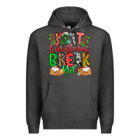 Charcoal Heather Is It Christmas Break Yet Premium Hoodie - CowhideDigitalArt