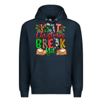 Navy Is It Christmas Break Yet Premium Hoodie - CowhideDigitalArt