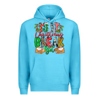 Ocean Blue Is It Christmas Break Yet Premium Hoodie - CowhideDigitalArt