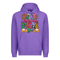 Purple Is It Christmas Break Yet Premium Hoodie - CowhideDigitalArt