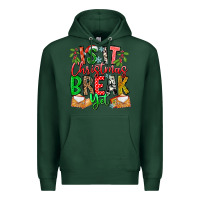 Sports Green Is It Christmas Break Yet Premium Hoodie - CowhideDigitalArt