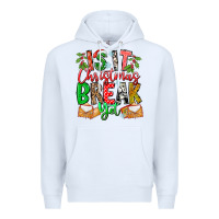 White Is It Christmas Break Yet Premium Hoodie - CowhideDigitalArt