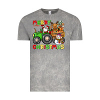 Cloud Rock merry christmas crew tractor Vintage Tee - CowGirlArtShop