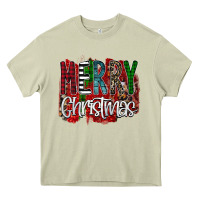Mossy Merry Christmas Buffalo Plaid Leopard Heavy Core Tee - Bettercallsaul