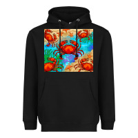 Black crab Heavyweight Hoodie - BarkalooDesign