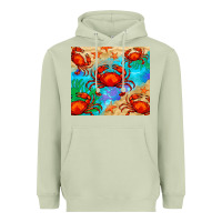 Matcha crab Heavyweight Hoodie - BarkalooDesign