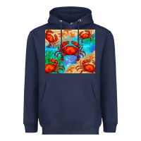 Navy crab Heavyweight Hoodie - BarkalooDesign