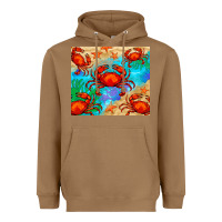Toasted Coconut crab Heavyweight Hoodie - BarkalooDesign