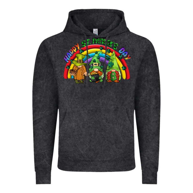 Happy St. Patrick's Day Rainbow Gnomes Vintage Hoodie by CowGirlArtShop | Teevron