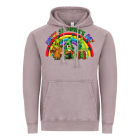 Vintage Zinc Happy St. Patrick's Day rainbow gnomes Vintage Hoodie - CowGirlArtShop