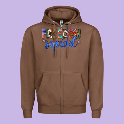 Freedom Squad Zipper Hoodie Designed By Artiststas