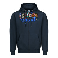 Navy freedom squad Zipper Hoodie - Artiststas