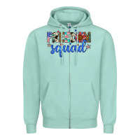 Seafoam freedom squad Zipper Hoodie - Artiststas