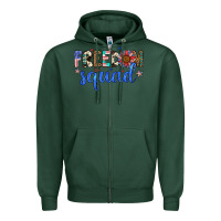 Sports Green freedom squad Zipper Hoodie - Artiststas
