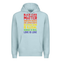 Blue Mist Black Lives Matter List Premium Hoodie - longCreatives