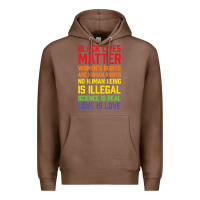 Chestnut Black Lives Matter List Premium Hoodie - longCreatives