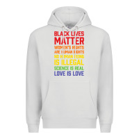 Dove Grey Black Lives Matter List Premium Hoodie - longCreatives