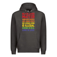 Smoke Black Lives Matter List Premium Hoodie - longCreatives