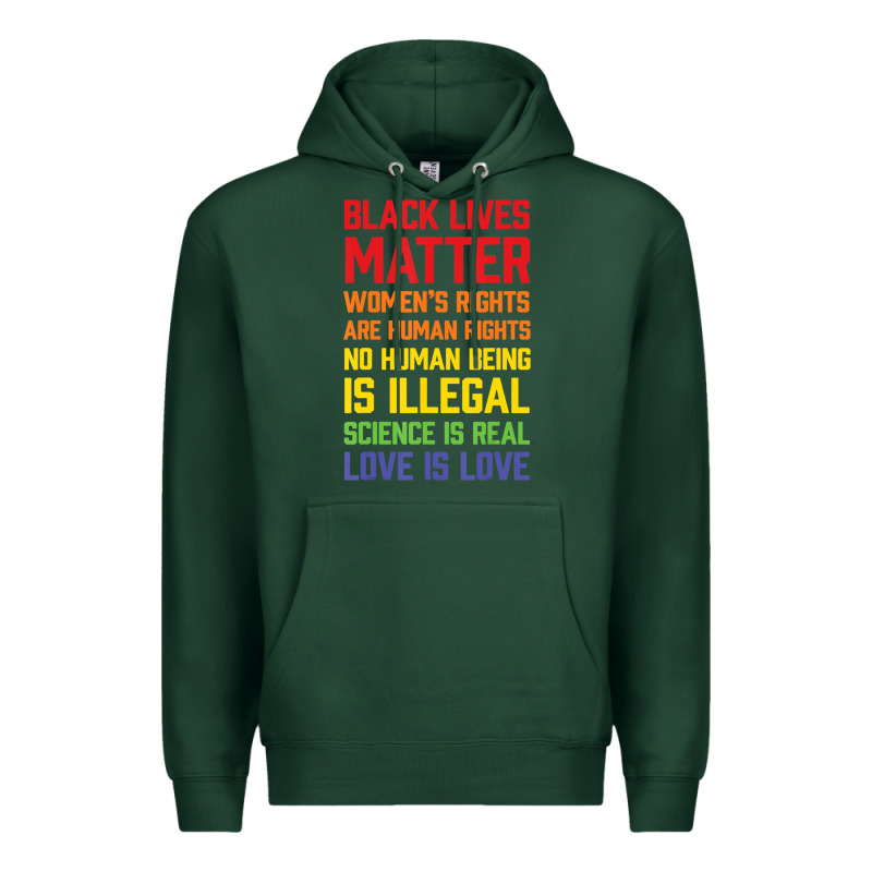 Black Lives Matter List Premium Hoodie by longCreatives | Teevron