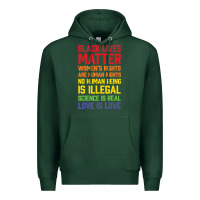 Sports Green Black Lives Matter List Premium Hoodie - longCreatives