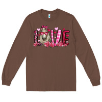 Chestnut valentines day love horse Long Sleeve Tee - OliviaCreatesArt