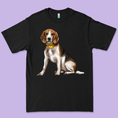 Beagle With Overflow Premium Tee Designed By Texasbilliewilder