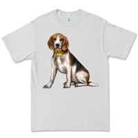 Dove Grey beagle with overflow Premium Tee - texasbilliewilder