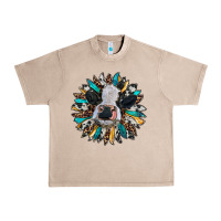 French Oak baby cow with sunflower Urban Heavy Tee - RanaPortraitStore