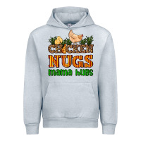 Heather Grey chicken nugs mama hugs Urban Hoodie - AdoDesignShop