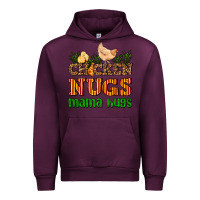 Mauve Wine chicken nugs mama hugs Urban Hoodie - AdoDesignShop