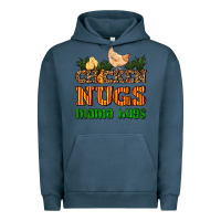 Pigment Midnight Navy chicken nugs mama hugs Urban Hoodie - AdoDesignShop