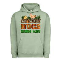 Pigment Oil Green chicken nugs mama hugs Urban Hoodie - AdoDesignShop