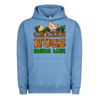 Pigment Pebble Blue chicken nugs mama hugs Urban Hoodie - AdoDesignShop