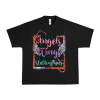 Black Not all angels have wings Urban Heavy Tee - CowGirlArtShop