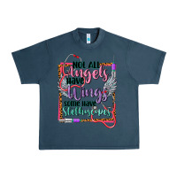 Midnight Navy Not all angels have wings Urban Heavy Tee - CowGirlArtShop