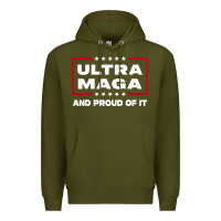 Army Green proud ultra maga Premium Hoodie - longCreatives