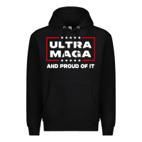 Black proud ultra maga Premium Hoodie - longCreatives