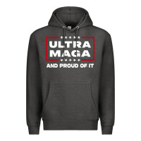 Charcoal Heather proud ultra maga Premium Hoodie - longCreatives