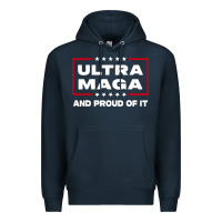 Navy proud ultra maga Premium Hoodie - longCreatives