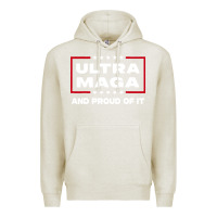 Oatmeal Heather proud ultra maga Premium Hoodie - longCreatives