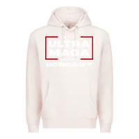 Pale Pink proud ultra maga Premium Hoodie - longCreatives