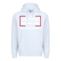 White proud ultra maga Premium Hoodie - longCreatives