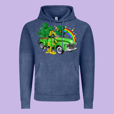 Western Truck St. Patrick's Day Vintage Hoodie Designed By Howdyjamesfarm