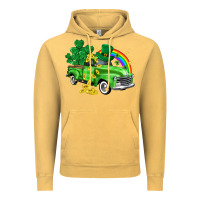 Vintage Mustard western truck St. Patrick's Day Vintage Hoodie - HowdyJamesFarm